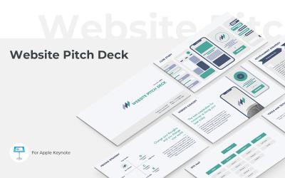 Website Pitch Deck Keynote-presentatiesjabloon