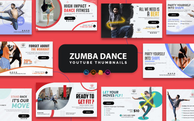 Miniaturas do Youtube do Zumba Dance Studio