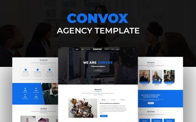 Convox - 商业机构 HTML 模板