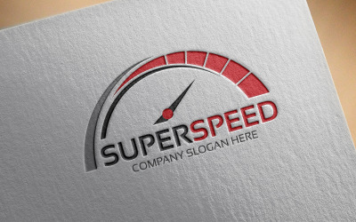 Modèle de logo super vitesse