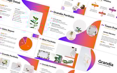 Plantilla de PowerPoint de la empresa Grandia