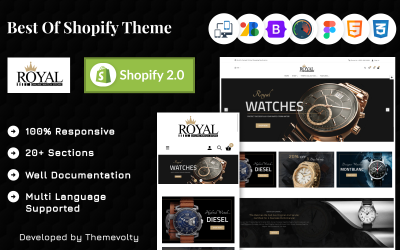Royal Mega Watch-sieraden Multifunctionele Super Shopify 2.0 Store