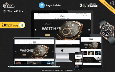 Royal Mega Watch – víceúčelový obchod se šperky Super Shopify 2.0