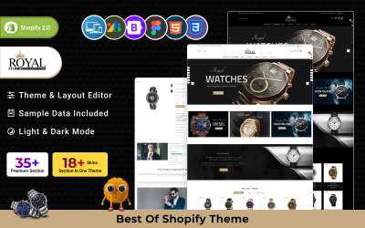 Royal Mega Watch – víceúčelový obchod se šperky Super Shopify 2.0