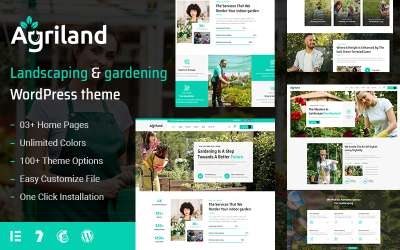 Agriland - Jordbruk och trädgård WordPress-tema
