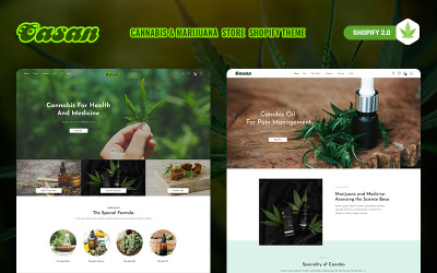 Casan - Cannabis & Marihuana eCommerce Shopify Theme