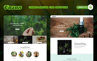 Casan - Cannabis &amp;amp; Marijuana eCommerce Shopify Theme