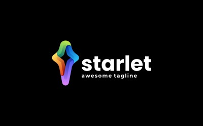 Diseño de logotipo colorido estrella