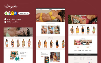 Lingerie - Boutique de lingerie, vêtements pour femmes, vêtements amincissants, maillots de bain et bikini Thème Shopify