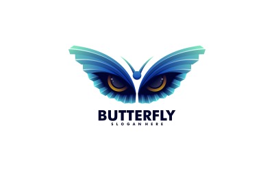 Motyl Oczy Gradient Logo