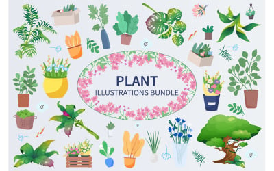 Növény illusztrációk csomag