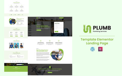 Plumb - Plantilla Elementor de servicios de plomería