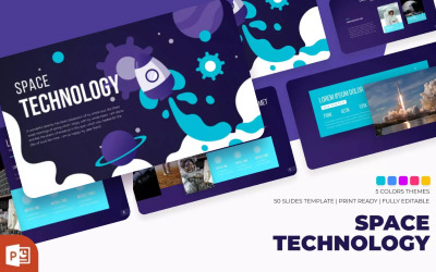 SpaTech – Űrtechnológiai PowerPoint sablon