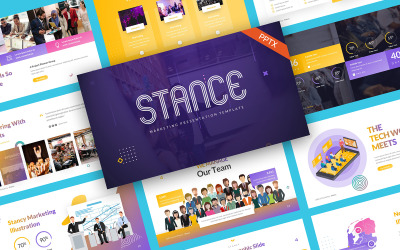 Stance Marketing PowerPoint sablon