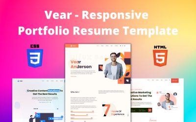 Vear — адаптивный HTML-шаблон многоцелевого портфолио