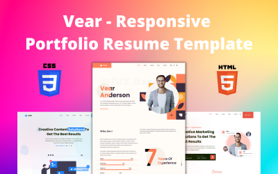 Vear - Modelo HTML responsivo de portfólio multiuso