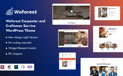Woforest – Asztalos és kézműves szolgáltatás WordPress téma
