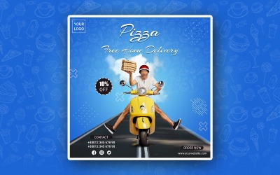 Food Delivery Social Media Templates