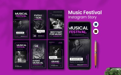 Histoire Instagram du festival de musique