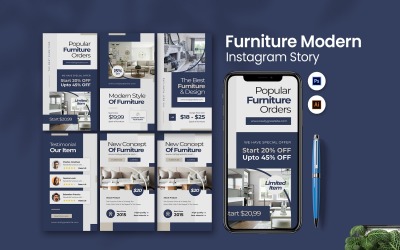 Mobilier Moderne Histoire Instagram