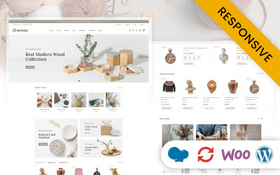 Художественный - Магазин товаров для творчества и ремесел Адаптивная тема WooCommerce