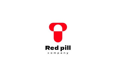 Letter T rode pil modern logo