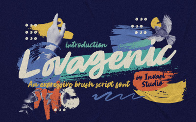Lovagenic - Organic Brush Font