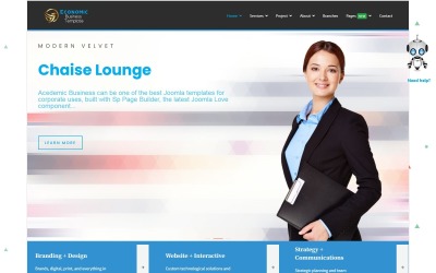 Ökonomisches Business Joomla 4 Template