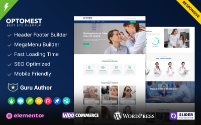 Optomest - Optiker och ögonvård WordPress-tema