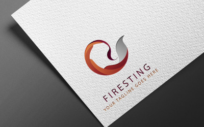 Plantilla de logotipo Firesting Your Tagline Goes Here