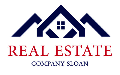 Real Estate Luxury Company Slogan Logo Template