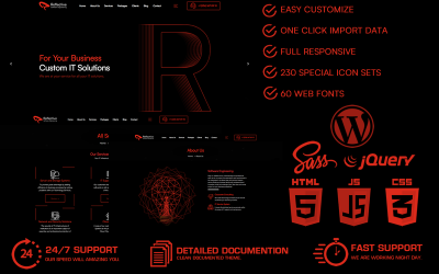 Reflective - It Solutions &amp;amp; Software Engineering WordPress Theme