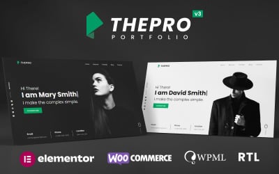 ThePRO – Személyes portfólió WordPress téma