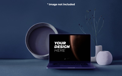 Digital Laptop PSD Abstrakt Mockup