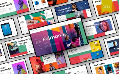 Felman - Biznesowy szablon slajdu Google