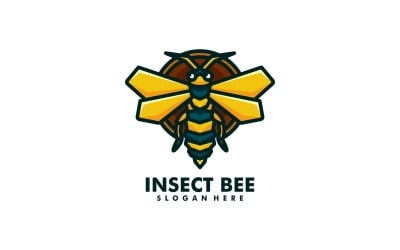 Insect Bee Simple Mascot Logo Style