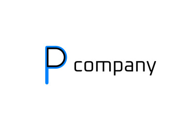 Monogrambokstav PD enkel logotyp