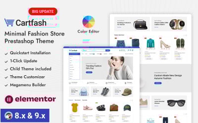Cartfash - Responsives Prestashop-Thema für den Mega-Modeladen