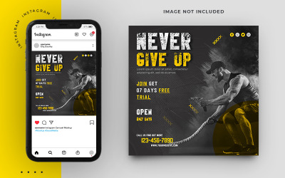 Fitness-Social-Media-Post-Design-Vorlage