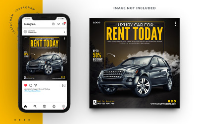 Social Media Rent Car Instagram Post-Vorlage