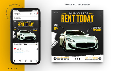 Social Media Rental Car Post Banner Template