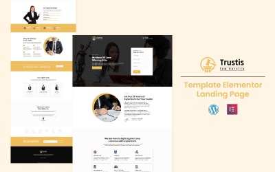 Trustis Law Service - Plantilla de página de destino de Elementor