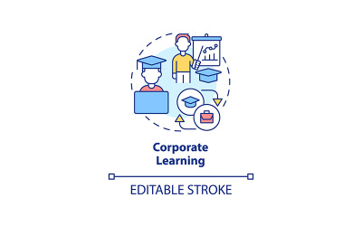 Corporate Learning Concept Icon