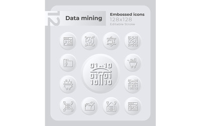 Data-Mining-Techniken geprägte Symbole gesetzt