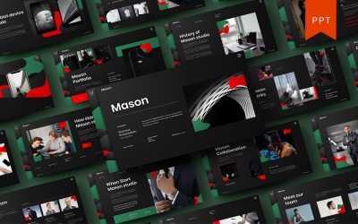 Mason - Sjablonen PowerPoint presentatie