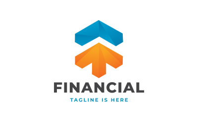 Modèle de logo financier comptable