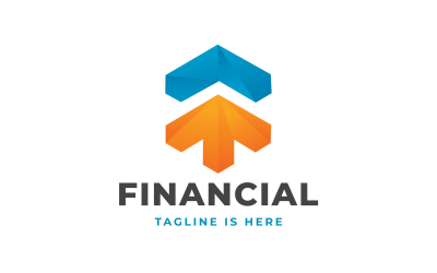 Modello di logo finanziario di contabilità