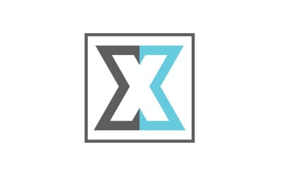 Modelo de Logotipo da Empresa Carta X