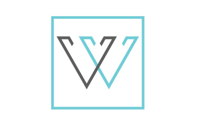 Modelo de Logotipo Famosa Letra W