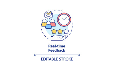 Real-time Feedback Concept Icon
